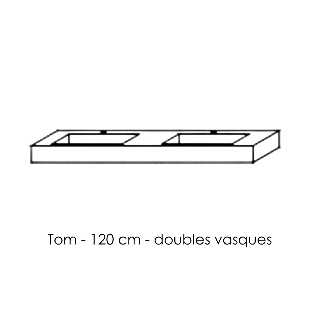 Tom, le plan avec vasque intégrée en Solid Surface